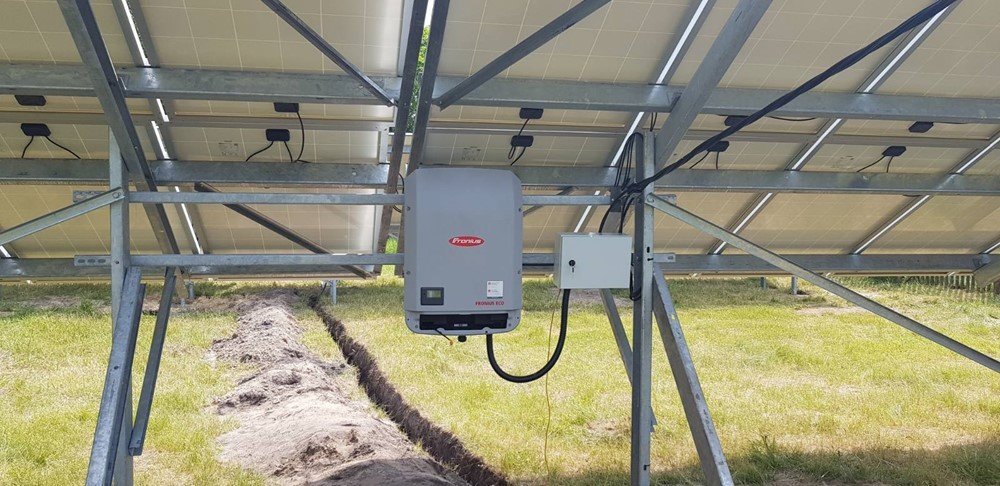 Сумська обл, с. Новомутин. 30 кВтгод. Інвертор Zeversolar Zeverlution Pro 30, панелі Jinko Solar 270 Poly