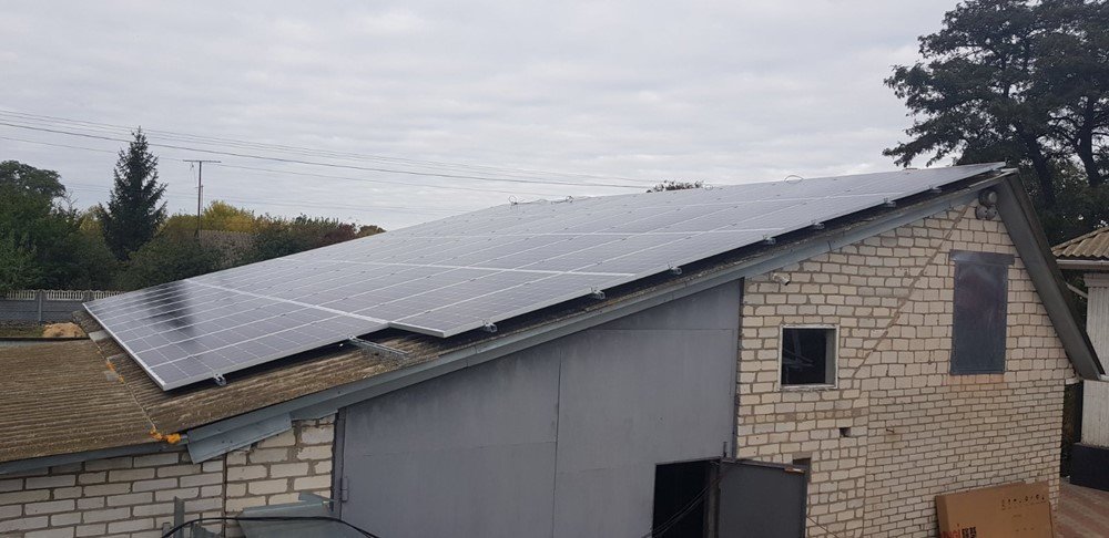 Сумська обл, смт. Воронеж. 30 квт. Інвертор Zeversolar Zeverlution Pro 30, панелі Longisolar 300 mono