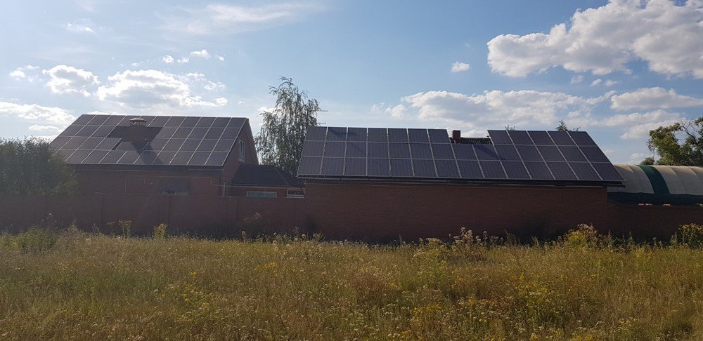 Харківська обл, м. Південне. 20 квтг. Інвертори SMA STP 10000 + 10000. Панелі - Jinko Solar 270 poly